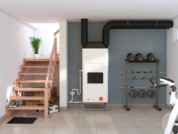 Rendering Zehnder ComfoClime 36 Comfortable indoor ventilation Front view