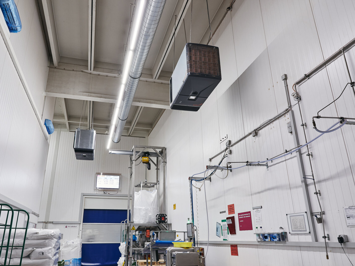 Luftreiniger im Produktion- und Anmischbereich von mymuesli