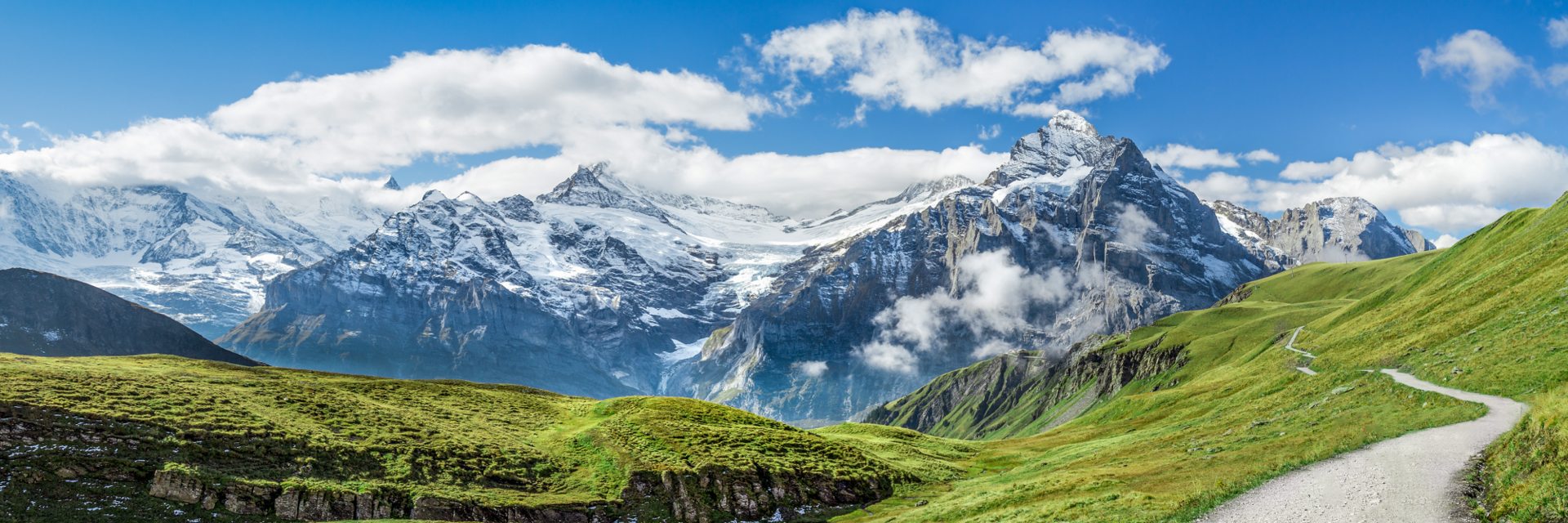 blue sky mountians fresh air 