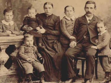 old picture of the zehnder family